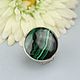Ring with malachite. Silver. Rings. Author Jewelry from natural stones. Online shopping on My Livemaster.  Фото №2