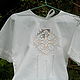 Christening shirt from 5-8 years old with Russian stitch embroidery. Baptismal shirts. flax&lace. Online shopping on My Livemaster.  Фото №2