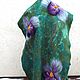 Felted women's stole : ' Gift Favorite!'. Wraps. zavAlenka. My Livemaster. Фото №6