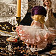 Винтаж: Кукла в персиковом платье. Куклы винтажные. Две брюнетки. Ярмарка Мастеров.  Фото №5