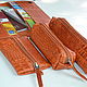 Long Wallet Caiman-Red. Wallets. J.P.-Handmade Designer Bags. My Livemaster. Фото №6