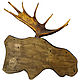 Elk antler medallion head of elk, handmade. Gifts for hunters and fishers. Unique items made of wood, handmade. My Livemaster. Фото №5