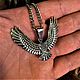 Eagle with open wings pendant. Pendant. h-a-n--t-e-r. My Livemaster. Фото №4