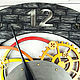Multi-colored large 60cm wall clock. loft style. Watch. 'Время радости' настенные часы (vremya-radosti). Online shopping on My Livemaster.  Фото №2