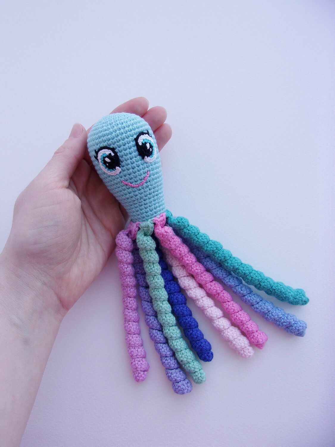 Осьминожка. Вязаная игрушка в интернет-магазине Ярмарка Мастеров по ...