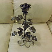 Для дома и интерьера handmade. Livemaster - original item Forged rose "Tenderness in the metal". Handmade.
