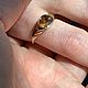 Женское золотое 585 кольцо с необработанным Желтым Сапфиром 2.65ст. Кольца. Ведические кольца драгоценные камни (bauroom). Ярмарка Мастеров.  Фото №4