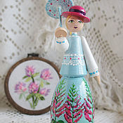 Русский стиль handmade. Livemaster - original item Asya. Wooden interior doll.. Handmade.