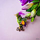 Brooch bird 'Freesia ', Brooches, Moscow,  Фото №1