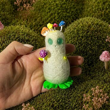 Куклы и игрушки ручной работы. Ярмарка Мастеров - ручная работа Войлочная игрушка ручной работы Грибной Дух. Handmade.