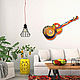 'Blooming guitar' decorative guitar with a plate in the center. Panels. Art by Tanya Shest. My Livemaster. Фото №4