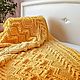 Children's plush plaid made of hypoallergenic yarn. Knitted plaid. Blankets. Vyazanye izdeliya i MK iz Alize Puffi. Ярмарка Мастеров.  Фото №5