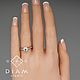 Заказать Помолвочное кольцо с бриллиантом в стиле Tiffany Setting. Ювелирная студия DIAM. Ярмарка Мастеров. . Кольцо помолвочное Фото №3