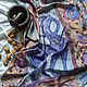 Batik, silk stole 'Cat and Dog', Wraps, Moscow,  Фото №1