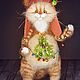 Order CAT-HAPPY NEW YEAR. Knitted toys Olga Bessogonova. Livemaster. . Teddy Toys Фото №3