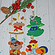 Felt Christmas tree on the wall with toys. Tree. Children's mood. Online shopping on My Livemaster.  Фото №2