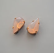 Материалы для творчества handmade. Livemaster - original item Vintage rhinestone 13x8 mm color Rose Opal. Handmade.