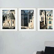 Картины и панно handmade. Livemaster - original item Paris photo posters Triptych Architecture 