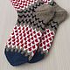 RussianSocks Вязаные носки из овечьей шерсти с зиг-загами. Носки. RussianSocks ВЯЗАНЫЕ НОСКИ ВАРЕЖКИ. Ярмарка Мастеров.  Фото №5