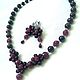 Order Necklace 'Garnet flower' and earrings: garnet, ruby, beads. Dorida's Gems (Dorida-s-gems). Livemaster. . Jewelry Sets Фото №3