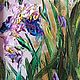 Oil painting Irises blue. Pictures. sharaeva-elena. My Livemaster. Фото №5