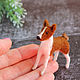 Order The smallest basenji. ufawooltoys (ufawooltoys). Livemaster. . Felted Toy Фото №3