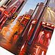 Oil Painting Night City Cityscape. Pictures. artwatercolor. Online shopping on My Livemaster.  Фото №2