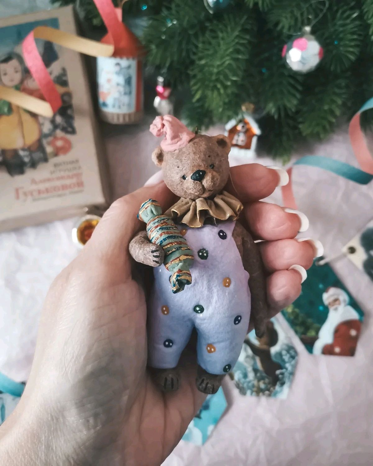 📌🐻ВАТНЫЕ ИГРУШКИ🎁МЕДВЕДИ ИЗ ВАТЫ🎄МАСТЕР-КЛАСС🎨ВСЁ ПРОСТО, ВАТА, КЛЕЙ И КРАСКИ! 🐻