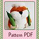pattern hamster, pattern pdf, pattern toys, plush toys