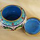 Винтаж: Шкатулка-вазочка Клуазоне (Cloisonne). Кухонная утварь винтажная. Винтажный подарок. Ярмарка Мастеров.  Фото №4