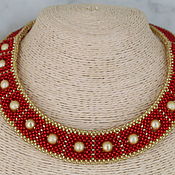 Украшения handmade. Livemaster - original item Choker necklace made of beads and beads. Handmade.