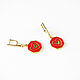 A gift for February 14, heart earrings, red earrings. Earrings. Irina Moro. My Livemaster. Фото №4