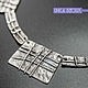 Колье КЛЕТКА из посеребренных элементов. Колье. Unica Bijoux. Ярмарка Мастеров.  Фото №5