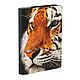 Обложка на паспорт с принтом Eshemoda “Портрет тигра”, натуральная кож, Обложка на паспорт, Москва,  Фото №1