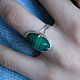 Ethnic ring with malachite. 925 sterling silver. Rings. stepan-klimov. Online shopping on My Livemaster.  Фото №2