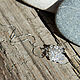 Pendientes de diamantes de imitación de plata de ley 925. Earrings. The inspiration of nature in stones. Ярмарка Мастеров.  Фото №4