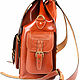 Leather backpack 'Kemel' dark red. Backpacks. Russian leather Guild. Online shopping on My Livemaster.  Фото №2
