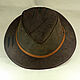 Suede flat brim trilby hat TRL-14. Hats1. Bluggae Custom Headwear. Online shopping on My Livemaster.  Фото №2