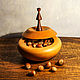 Wooden candy dish with a lid, handmade, Candy Dishes, ,  Фото №1