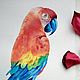 Painting watercolor 'Parrot'. Pictures. Svekla_art. Online shopping on My Livemaster.  Фото №2