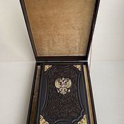 Сувениры и подарки handmade. Livemaster - original item History of the Russian State (gift leather book in a casket). Handmade.