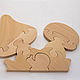 Wooden puzzle toy mushrooms. Puzzle. Spirit of tree. Online shopping on My Livemaster.  Фото №2