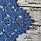 Шаль крючком голубая-Платок крючком-Шаль вязаная. Шали. Multi Color Crochet (voronkova-olga). Ярмарка Мастеров.  Фото №4