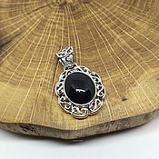 Украшения handmade. Livemaster - original item Decorative pendant with black insert. Handmade.