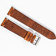 Red waxed Genuine Leather Strap, Watch Straps, Moscow,  Фото №1