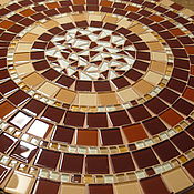 Для дома и интерьера ручной работы. Ярмарка Мастеров - ручная работа Mesa de mosaico de Chocolate de cóctel