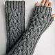 Fingerless gloves long knitted Elizabeth, 182. Mitts. HOBBIMANIYA. Online shopping on My Livemaster.  Фото №2