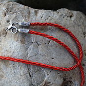 Украшения handmade. Livemaster - original item The cord for hanging. Gaitan. Silver.. Handmade.