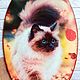 Панно. Кот. Котик. Осень. Кот осень. Панно. Подарок для души  (Светлана). Интернет-магазин Ярмарка Мастеров.  Фото №2