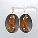 Earrings amber silver 925 ALS0029, Earrings, Yerevan,  Фото №1